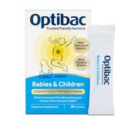 Optibac Probiotics Babies & Children - Probiotic for Immune System Support with Vitamin D Booster & 3 Billion Bacterial Cultures - 30 Sachets
