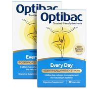 Optibac Probiotics Every Day - Digestive Probiotic Supplement with FOS Fibres - Scientifically Proven Strains for Gut Health Support - 60 Capsules