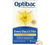 Optibac Probiotics Every Day Extra - Advanced Digestive Probiotic Supplement - Most Researched Lactobacillus Acidophilus - 90 Vegan Capsules