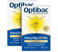 Optibac Probiotics - for Every Day Extra Strength | Daily 20 Billion Live Bacteria Supplement | Lactobacillus Acidophilus NCFM Multi Strain Formula - 60 Vegan Capsules