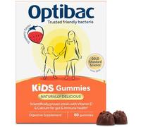 Optibac Probiotics Kids Probiotic Gummies - Vitamin D & Calcium for Immune Support & Gut Health - Most Trusted by Parents - 60 Vegan Gummies