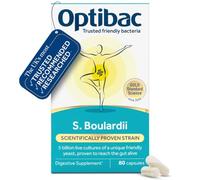 Optibac Saccharomyces Boulardii - Vegan Digestive Supplement - 80 Capsules