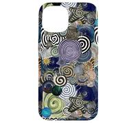 Optic Swirl Color Collage Funky Spiral Star Aesthetic Case for iPhone 15