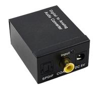 Optical Audio Converter - Coaxial Digital Sound Processor, Fibre Signal Transformer | Channel Output for TV Speakers Entertainment Systems