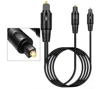 Optical Audio Splitter with Low Loss Design Under 0.2dBm for High Fidelity Audio Distribution to Multiple Output Devices (3 meters)