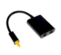 Optical Auditory Splitter 1x2 for Reliabled Distribution, Black