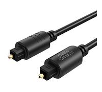 Optical Cable 7M/24ft, Toslink Cable for Soundbar to TV, Digital Optical Audio Cord with 24K Gold-Plated Male to Male for [S/PDIF] DVD, Blu-ray player, AMP, Home Theater, PS4, Xbox, Game Console