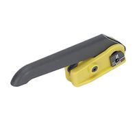 Optical Cable Stripper, Longitudinal Cable Cutter Ergonomic Handle Yellow Grey Adapter Serrated Walkwheel for Longutudinal Tenons Plastic Cable Sheaths(KMS-K)