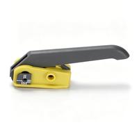 Optical Cable Stripper, Optical Cable Cutter with Double Blade, Optical Fiber Optic Stripper, with Yellow and Grey 2 Adapters, Ergonomic, Sturdy and Durable, Fiber Optic Tool (KMS-K)