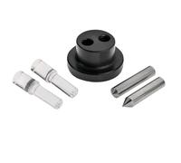 Optical Center Punch Tool Set - Precision Layout Marking Kit with 9x Magnifier Lens, Tempered Steel Punches, Aluminum Body - Accurate Hole Punching Within .002" for Machinists, Metalworking