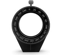 Optical Coaxial Holder,Round Lens Mounting Seat, Clamping,Polarizer Optical Element Frame, Wave Plate, with 360 ° Rotation Scale Dial, M4 Threaded Hole