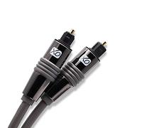 Optical Digital Audio Cables (3m) - XO Premium Install TOSLINK S/PDIF Cable [24K Gold-Plated, Ultra-Durable] Male to Male Lead for LG/Samsung/Sony/Philips Sound Bar, Smart TV, Home Theater, PS4, Xbox, PlayStation - Black