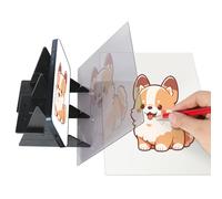 Optical Drawing Board, Portable Optical Tracing Board, Image Tracing Board, Projector Light Copy Pad, Easy Tracing Sketching Tool, for Kids Artists, Students, Beginners, Sketch Wizard