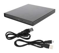 Optical Drive Case for 9.5mm SATA DVD Drive, External Hard Drive Enclosure, Slim Black Laptop Optical Drive Box with Micro USB, for Drives