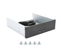 Optical Drive Front Panel for Expansion Card, 2 Port USB 2.0/3.0/3.1 Hub with 20 Pin Connector, Desktop PC Front Bay Accessory Compatible with/Vista/7/8/10