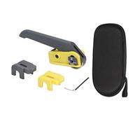 Optical Fiber Cable Cutter, Fiber Optic Longitudinal Stripper with High Carbon Steel Blade and Nylon Handle, Replaceable Adapters for Cables up to 1in
