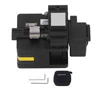 Optical Fiber Cleaver - 0.5 Degree Cutting, Auto Blade Return & Waste Fibre Box for Clean Cuts on 0.25mm & 0.9mm Cables, Durable Stainless Steel, 32000 Cut Life IDE (Type 1)
