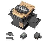 Optical Fiber Cleaver FC-30 with Waste Bin+23 Cleaving Spots and 48,000 Cleaves Fiber Cutter Tool with FTTH Double Fixtures for 0.25mm 0.9mm 3.0mm Coating Diameter Fiber+Cleaver Angle <0.5 Degree