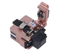 Optical Fiber Cleaver, Fiber Optic Cutter High Optical Fiber Cleaver High Accuracy Cutter Cutting Tool with Waste Box Gold