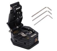 Optical Fiber Cleaver with Tungsten Carbide Blade and 16 Cutting Faces - High Accuracy Cutter for Cold Connection and Hot Melting - Includes Waste Fiber Box for 0.25 mm and 0.9 mm