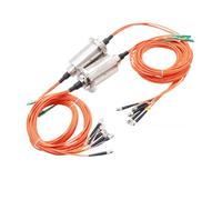 Optical fiber conductive slip ring collector 1 path-12 path optoelectronic combination rotary joint