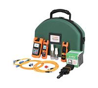 Optical Fiber FTTH Loss Tester Kit Komshine KLT-12E Fiber Toolkit with Optic Power Meter KPM-11 OPM+Optical Light Source SM 1310/1550nm OLS+Visual Fault Locator VFL +Jump Cable 1m