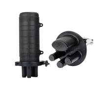 Optical fiber joint box 12/24 cores vertical cylindrical junction box waterproof box 1 in 2 in 4 out barrel type outdoor(12 cores)