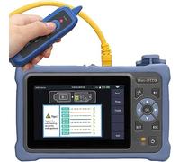 Optical Fiber Power Meter Ethernet Cable Tester Touch Screen VFL OLS OPM Event Map Network Cable Tester Portable Fiber Optic Tester with Cable Tester