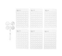 Optical Flipper, Optical Flipper Optometry Plastic Flip Adjustable Optometry Plastic Flip 6PCS with Visual Card Optical Instrument (±150 degrees)