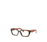 Prada PR D05V 01K1O1 Woman Optical frames Acetate Turtle Transparent Squared Normal