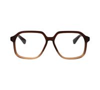 Bottega Veneta BV1329O 006 Unisex Optical frames Acetate Brown Transparent Squared