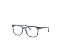 Ray-Ban Eyeglasses Unisex Rb5446 Optics - Striped Blue Frame Clear Lenses Polarized 51-19