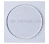 Optical Glass Calibration Slides DIV 0.1mm Eyepiece Reticle Micrometer Area Measuring Ruler Ocular Graticule for Microscope(Diameter 26mm)