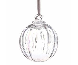 Optical Glass Friendship Ball 10cm Hanging Ornament Gift Idea Clear Style (Clear)