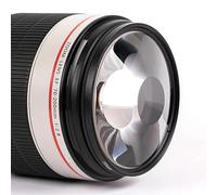 Optical Glass Prism Camera Filter, Spiral Halo Vortex Effect for Creative SLR Photography, Includes Protective Storage Bag