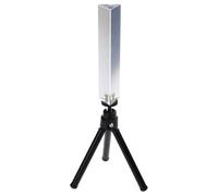 Optical Glass Triangular Prism with Stand & 1/4 InThread Crystal Rainbow Maker Photography Science Experiments Glass Triangular Prism