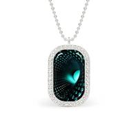 Optical Illusion 3D Custom Photo Necklace Personalized Picture Pendant Memory Jewelry for Women