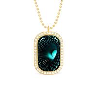Optical Illusion 3D Custom Photo Necklace Personalized Picture Pendant Memory Jewelry for Women