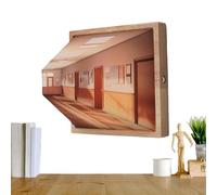 Optical Illusion Ambient Lighting, Naked Eye Visual Night Light, Wall-Mounted High-End Ambient Light, Creative Wall Art Lighting Wireless, for Homes Offices Galleries