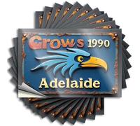 Optical Illusion Decal Aesthetic Decals, Fun Stuff Cute Pattern Design for Paw Notebook | Laptop Removable Vinyl Rustic Eagle Emblem: Grows 1990 Adelaide Sign(6X9CM)
