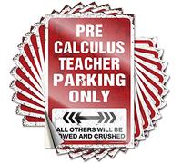 Optical Illusion, Decals Hat Pre Calculus Teacher Parking Only | Silicone Backyard Decor(8X12CM)