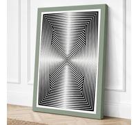 Optical Illusion Geometric Canvas Wall Art Print 18x12 Inch (46 x 30 cm)