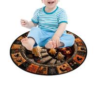 Optical Illusion Halloween Rug Haunted Optical Effect Abstract Carpet