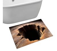 Optical Illusion Mat, 3D Runner, Optical Illusion Door Mat for Bathroom and Entrance, Non-Slip Rug with 3D Effect for Indoor and Outdoor Use, Decorative Swirl Rug for Home and Patio