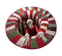Optical Illusion Rug - 3D Illusion Mat Christmas Decorations, Soft Rug With Ghost Patterns | For Indoor Winter Christmas Parties Living Room And Bedroom And Kitchen Rustic