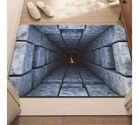 Optical Illusion Rug, 3D Rugs Optical Illusion Non-Slip Visual Trap Floor Mat for Indoor and Outdoor Use,Hole in the floor rug Rug Ideal for Doorway, Living Room, Bedroom and Porch Decor (O)