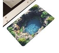 Optical Illusion Rug - Absorbent Visual Hole Carpet, Non-Slip Floor Mat with 3D Graphics, Modern Living Decor, Ideal for Entryways Bedrooms Living Rooms