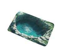 Optical Illusion Rug - Absorbent Visual Hole Carpet, Non-Slip Floor Mat with 3D Graphics, Modern Living Decor, Ideal for Entryways Bedrooms Living Rooms