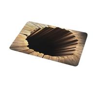 Optical Illusion Rug, Anti-Slip Endless Abyss Floor Mat, 20x32 Inch 3D Optical Illusion Carpet, for Indoor Outdoor Bathroom Entryway Front Door Bedroom Balcony Living Room