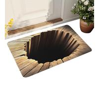 Optical Illusion Rug, Endless Abyss Non-Slip Doormat - 50 x 80 cm Optical Hole Inlet Rug | for Indoor Bathroom Porch Front Door Bedroom Balcony Living Room Garage Entrance